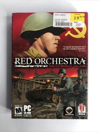 RED ORCHESTRA OSTFRONT 41-45 BOXED 2006 PC DVD WAR GAME-EXCELLENT