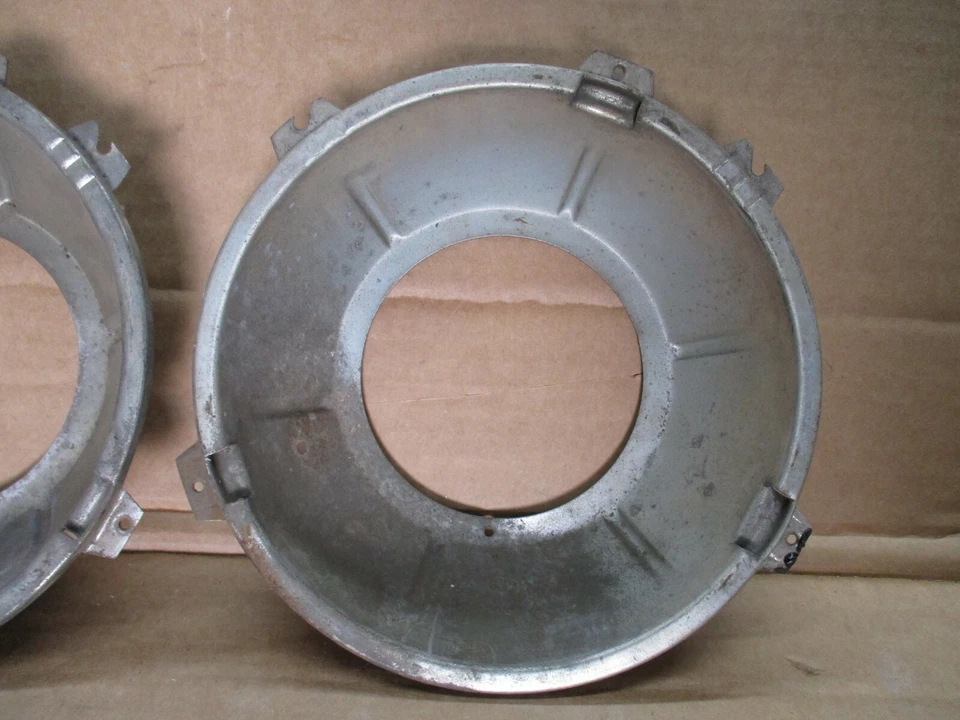 Par de biseles de faros vintage MG MGB Austin Healey Triumph N Foto 3 de 4