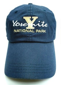 Yosemite-National-Park-Baseball-Cap-Embrodered-Blue-Hat-Strapback-Vintage