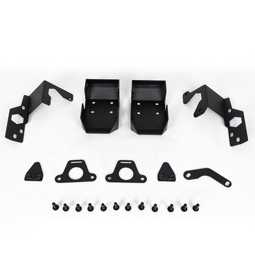 For 2021-23 Ford Bronco Car Rock Armor Rear Shock Trailing Arm Skid Plate Black - Picture 13 of 14
