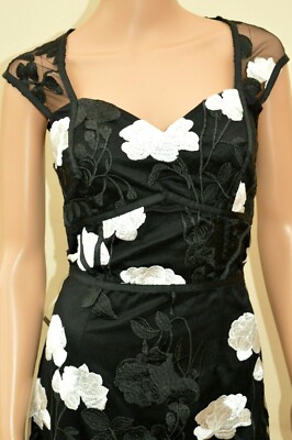 lipsy vip mono lace embroidered midi dress