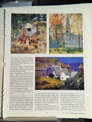 JOHN HENRY TWACHTMAN   ART PIECES VTG ORIG  2009 ADVERTISEMENT