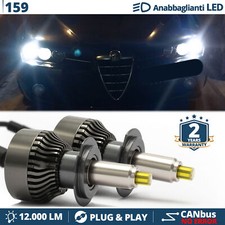 Kit Luci LED H7 per Alfa Romeo 159 Fari LENTICOLARI Anabbaglianti CANbus 12000LM