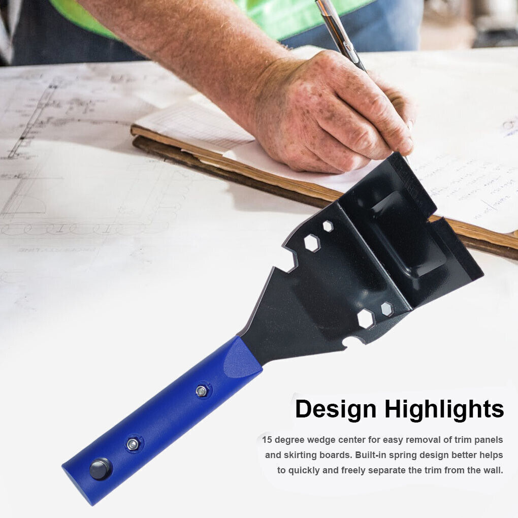 Trim Remover Baseboard Puller Skirting Line Pry Bar Removal Tool