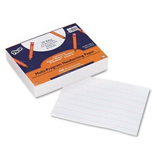 2420 Multi-Program Handwriting Paper 5/8-Inch Long Rule 10-1/2 x 8 White 500 ...