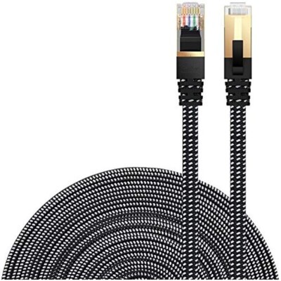 Cat 7 Ethernet Cable, DanYee Nylon Braided 10ft High Speed Network Cable LAN Cab