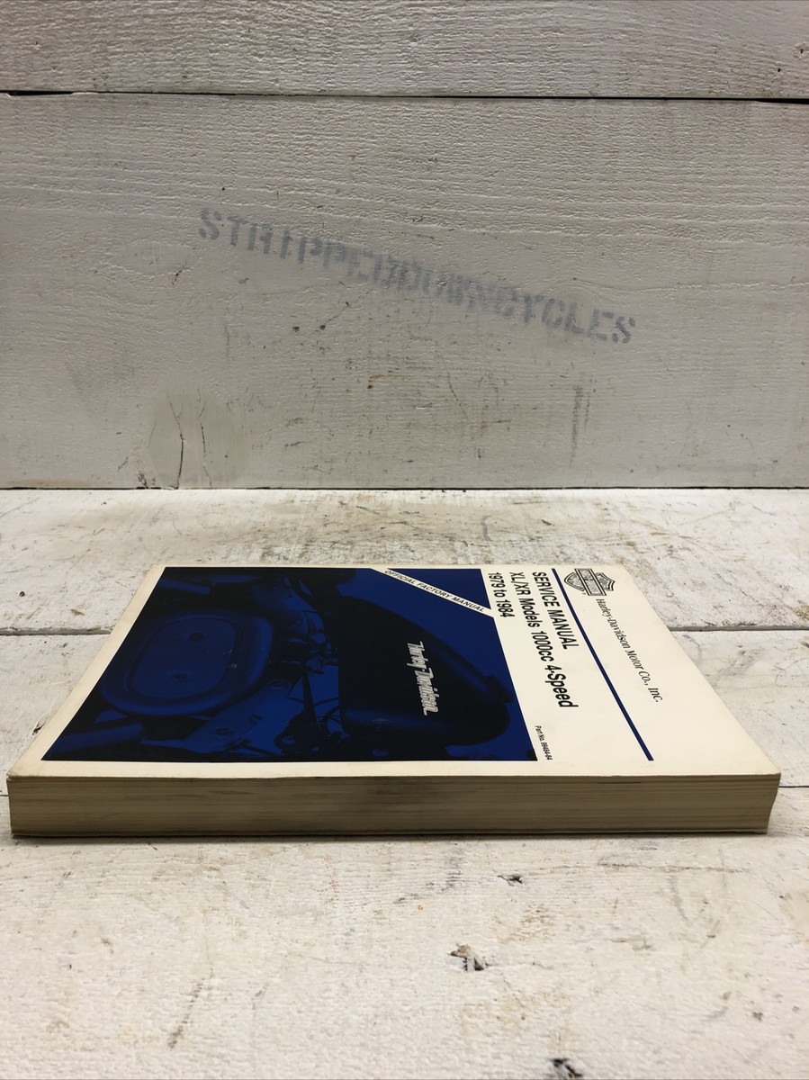 サービスマニュアル 1979スポーツスター XL/XR1979 to 1984 Harley Davidson 1979 to1984 XL / XR Sportster Service Manual P/N