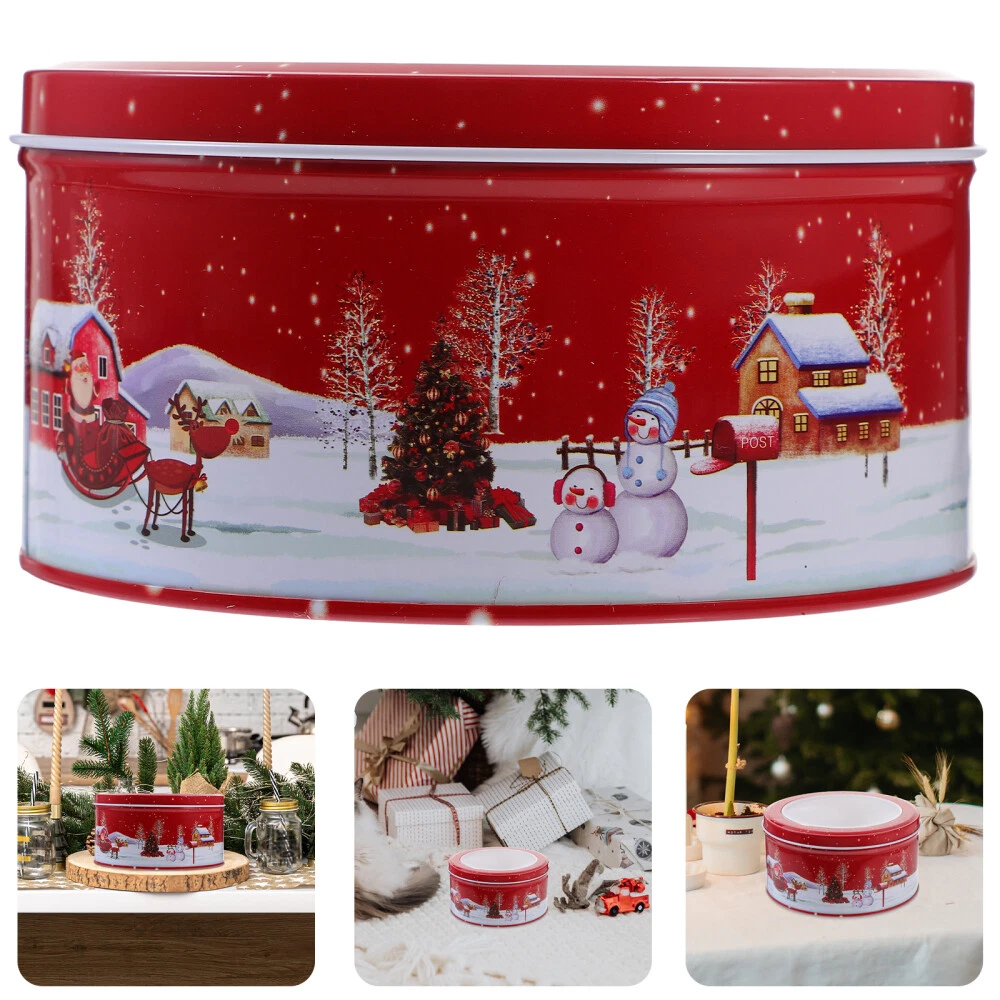 Christmas best sale tin containers