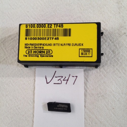 2 NUOVI INSERTI DI SEPARAZIONE SCANALATURA CARBURO PH HORN S100.0300.ES. Grado: TF45 (V347)