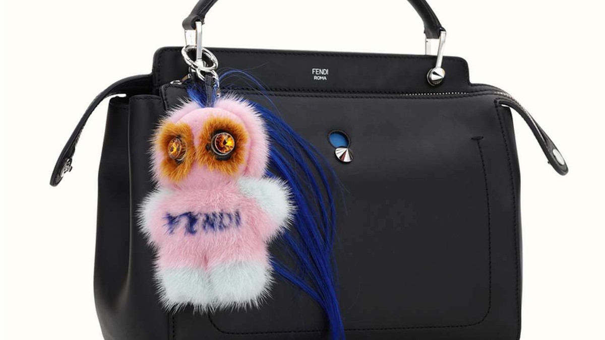 FENDI Piro Chan Fendirumi Bag Mink & Swarovski Crystal Bag