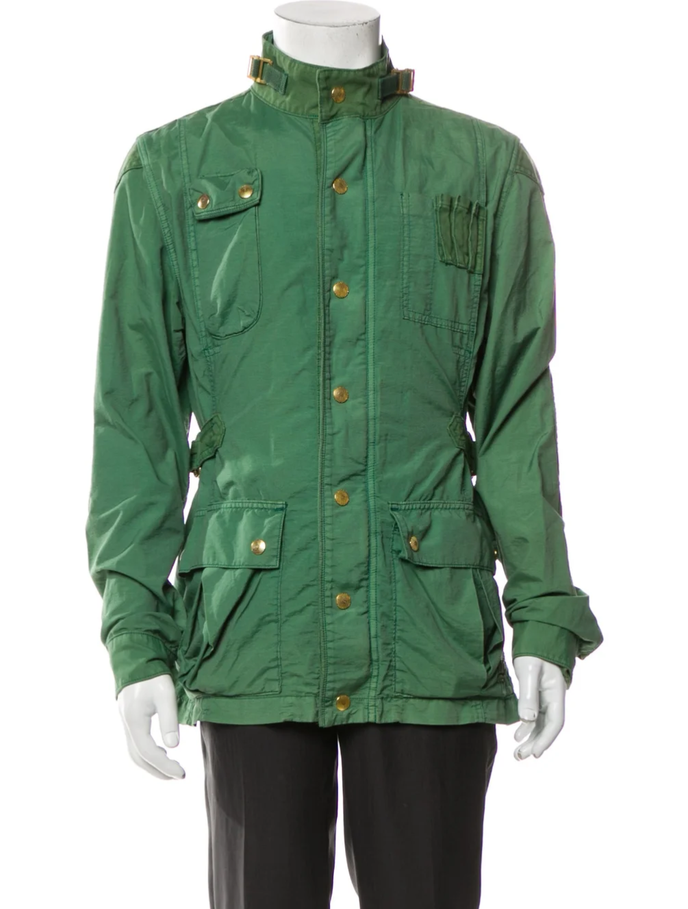 $399 PRPS Goods Co E63JT20 Utility Slim Scuba Trek Biker Jacket Size L