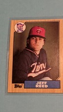 1987 Topps #247 Jeff Reed Minnesota Twins AUTO Autographed Signed
