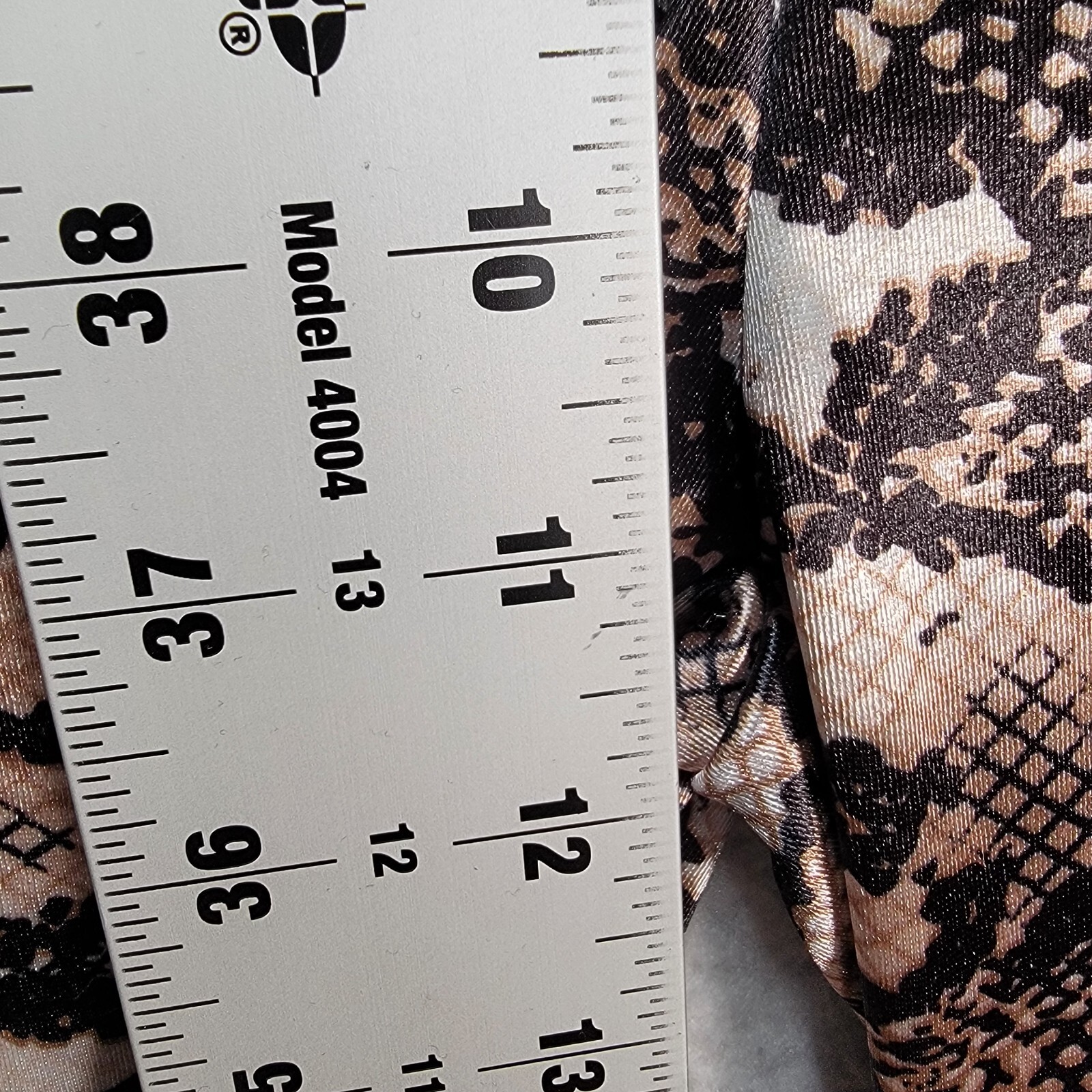 Brown Python Satin Womens Pants Stretch Festival … - image 11