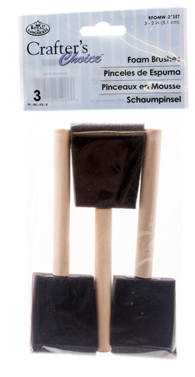 Foam Brushes 50mm (2inch) - Pack of 3 - Perfect For Finishing That Cool Project