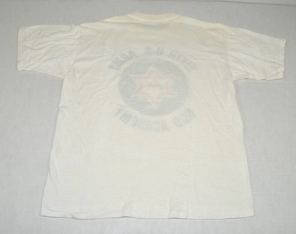 Camiseta De Colección Artex Talla L Años 80 Blanca Sexto Ejército de EE. UU. SUBOFICIAL Academia Hecha en EE. UU. Foto 2 de 4