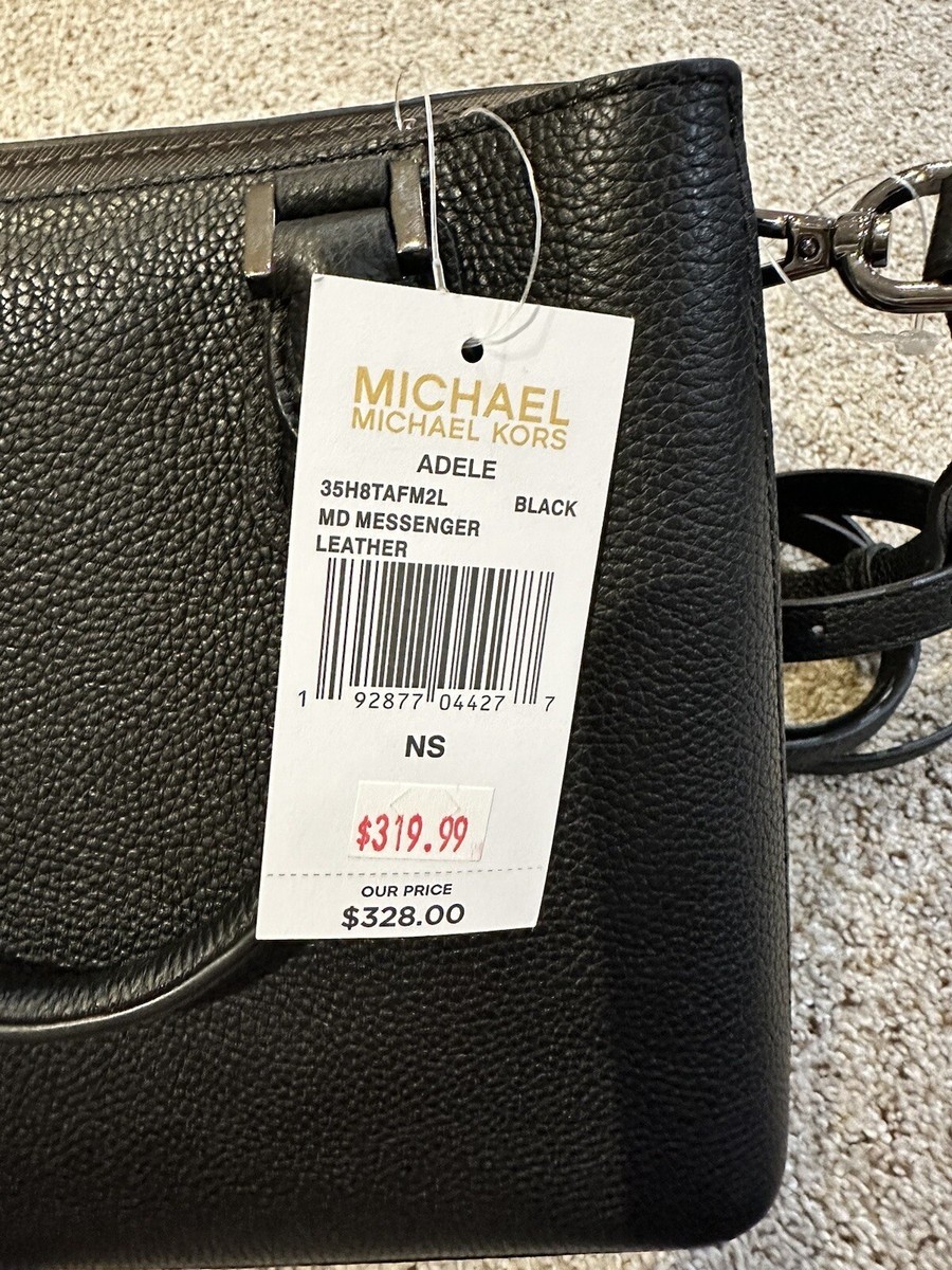 Michael Kors Adele Pebbled Leather Medium Messenger Satchel Michael Kors Adele Pebbled Leather Medium Messenger Satchel