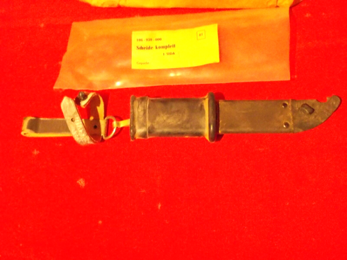 NVA Scheide für Seitengewehr Bajonett AK47 M59 mit Koppelschlaufe in OVP - Bild 5 von 9