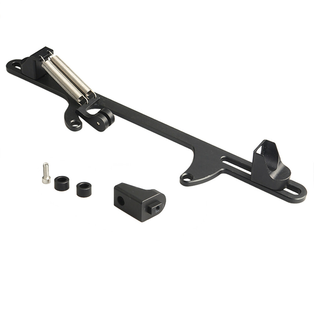 Black Aluminum Throttle Cable Carburetor Bracket For Holley 4500