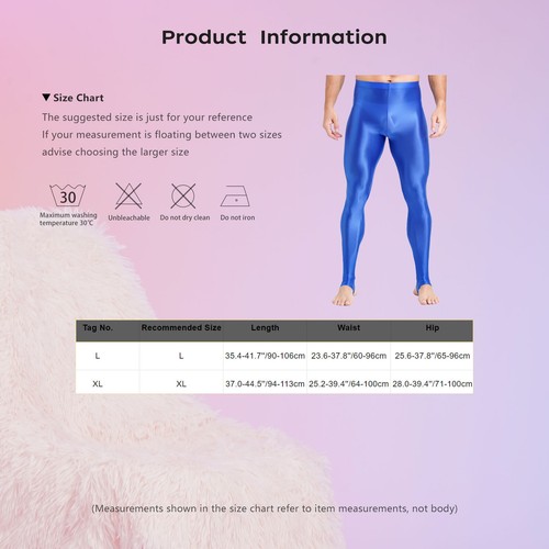 Pantaloni a compressione con staffa lucidi da uomo collant stretti controllo pancia modellante - Foto 56 di 105