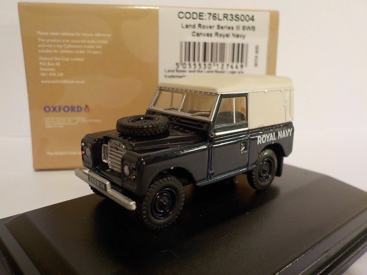 Land Rover Series 3 Canvas Royal Navy, 1/76 Model Cars, Oxford 76LR3S004