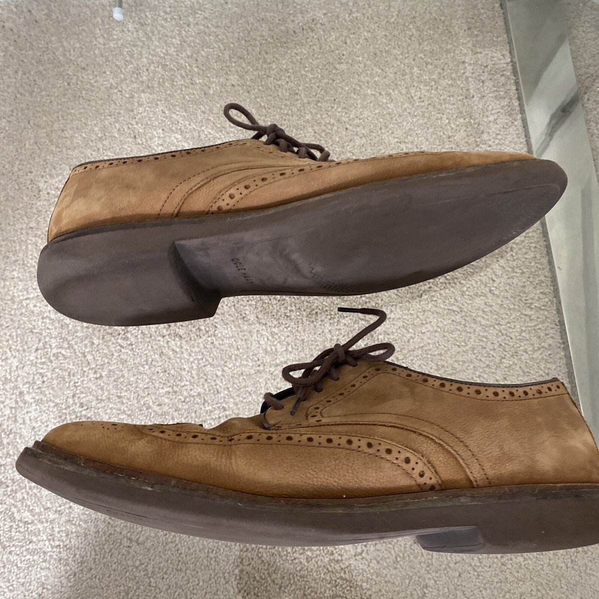 Cole Haan Shoes Mens Brown Wingtip Oxford British Dress 
