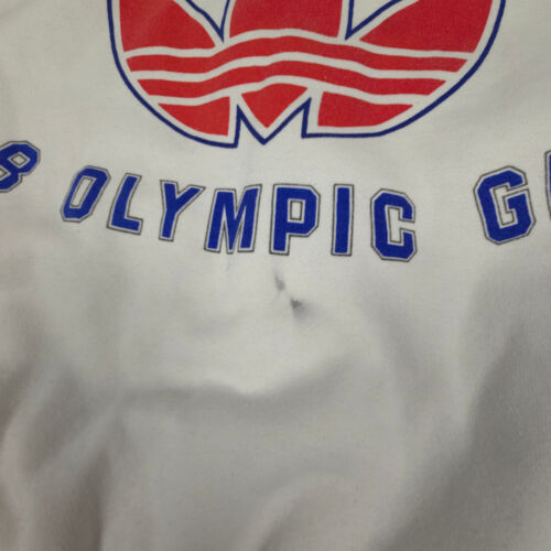 vintage 1988 olympics Jacket Mens LARGE white bomber snap team usa adidas Size L - Picture 13 of 17