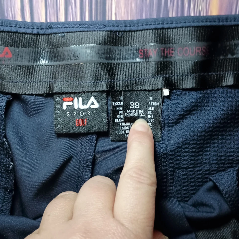 Fila Sport Golf Pants Mens Size 38 Blue STAY THE COURSE Casual - Image 2 of 4