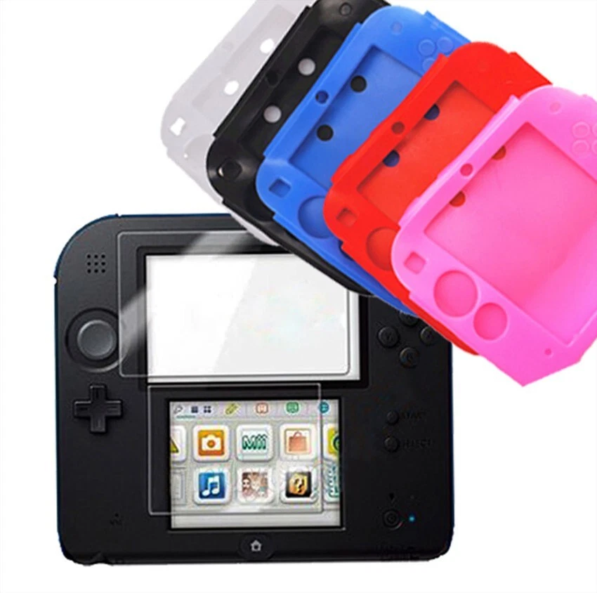 Funda protectora suave de gel de goma de silicona para Nintendo 2DS antideslizante Foto 2 de 4