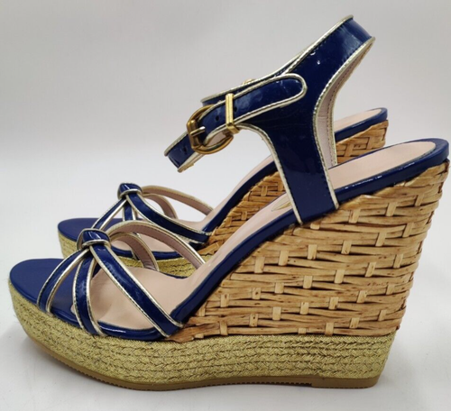 Sandali donna ras scarpe estive sandali scarpe aperte taglia EU 40 blu - Foto 9 di 15
