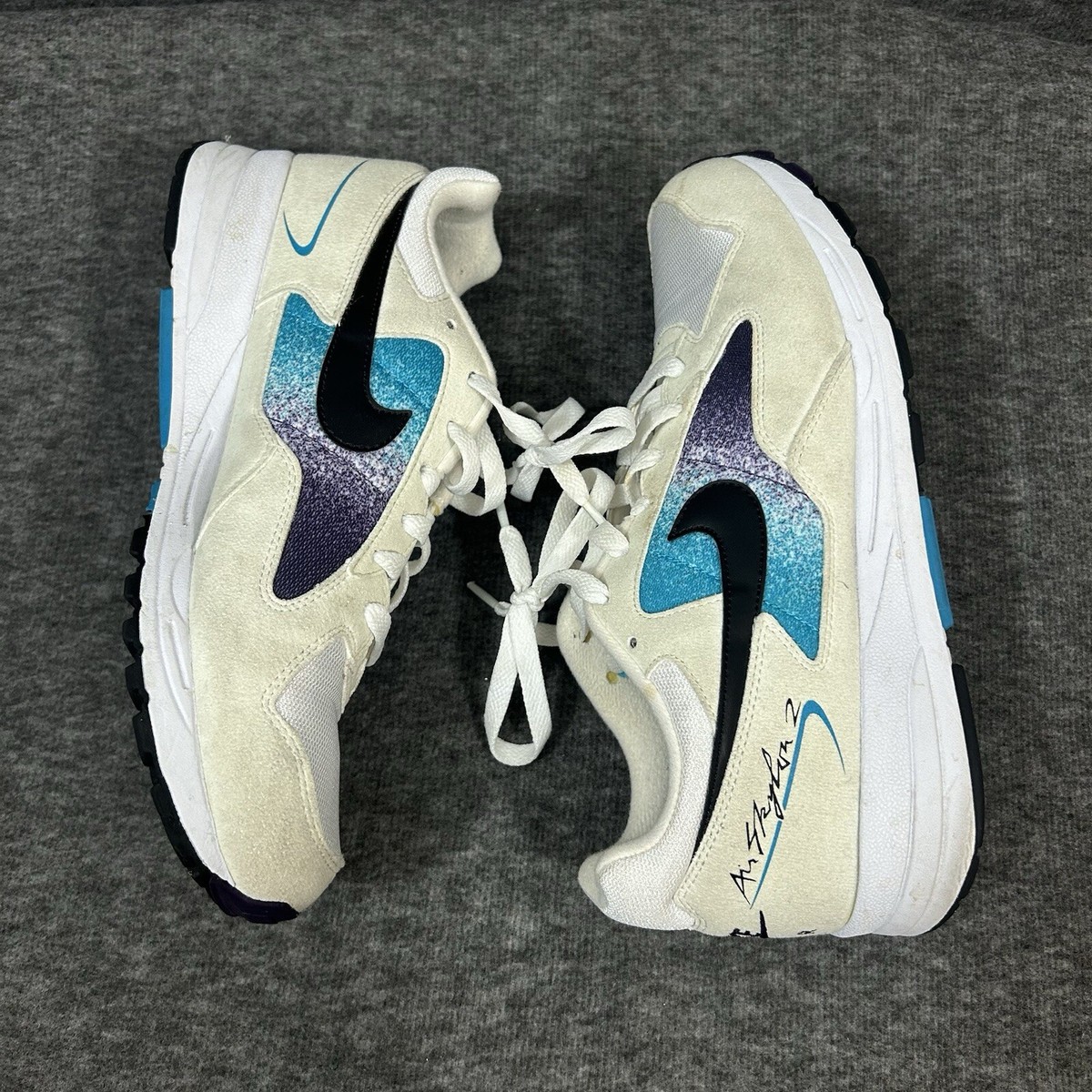 Nike Air Skylon 2 White Black Blue Lagoon Men Size 9.5 Shoes Sneakers AO1551-100 Nike Air Skylon 2 White Black Blue Lagoon Men Size 9.5 Shoes  main image 4