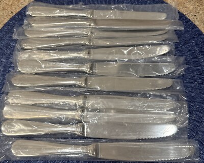 New Oneida Baguette Stainless Steel 9.75'' Dinner Knife Set Of 11