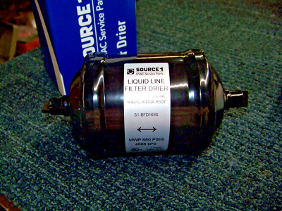 Source 1 Liquid Line Filter Drier R22 R134A R404A R407C R410A R507 S1-BFD163S Ne