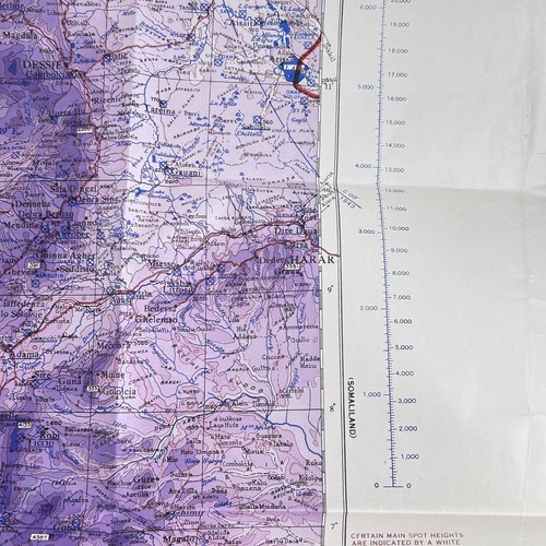 WW2 Map Abyssinia Ethiopia North Africa 1948 Army / Air RAF War Office Map - 第 17/18 張圖片