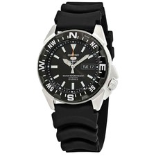 series 5 automatic black dial men's watch