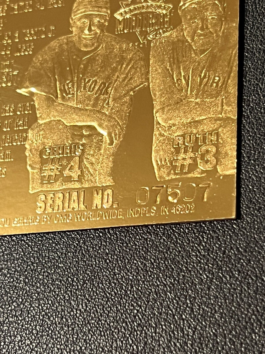 1997 Babe Ruth / Lou Gehrig 70th Anniversary, Murderers Row