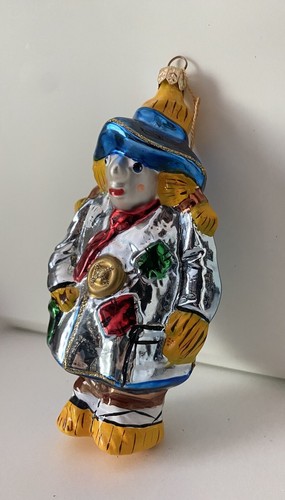 Kurt Adler Polonaise Scarecrow Glass Christmas Tree Ornament Komozja Wizard Oz - Picture 4 of 10