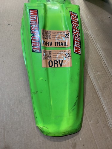 1993 Kawasaki Kx 125 250 Front & Rear Fenders Green Plastic Kx125 Kx250 93 - Picture 2 of 20
