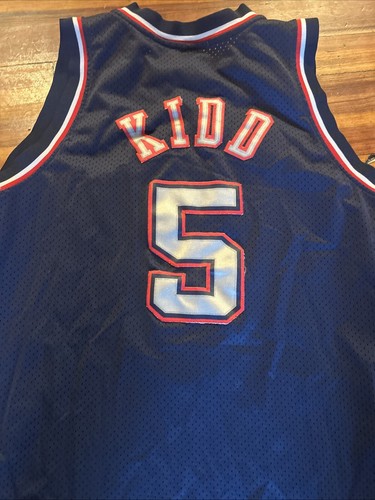 Camiseta Reebok NBA número 5 KiDD talla 2 XL vintage usada - Imagen 9 de 10