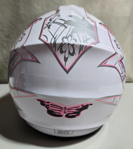 TCMT DOT SMALL Youth Offroad Helmet W/ Glasses, Gloves HY601 FMVSS No.218 - Pink - Picture 14 of 14