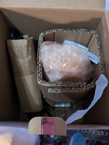 Studio Mercantile Himalayan Salt Crystal Lamp Calming Natural Air Filter NEW - Picture 5 of 7