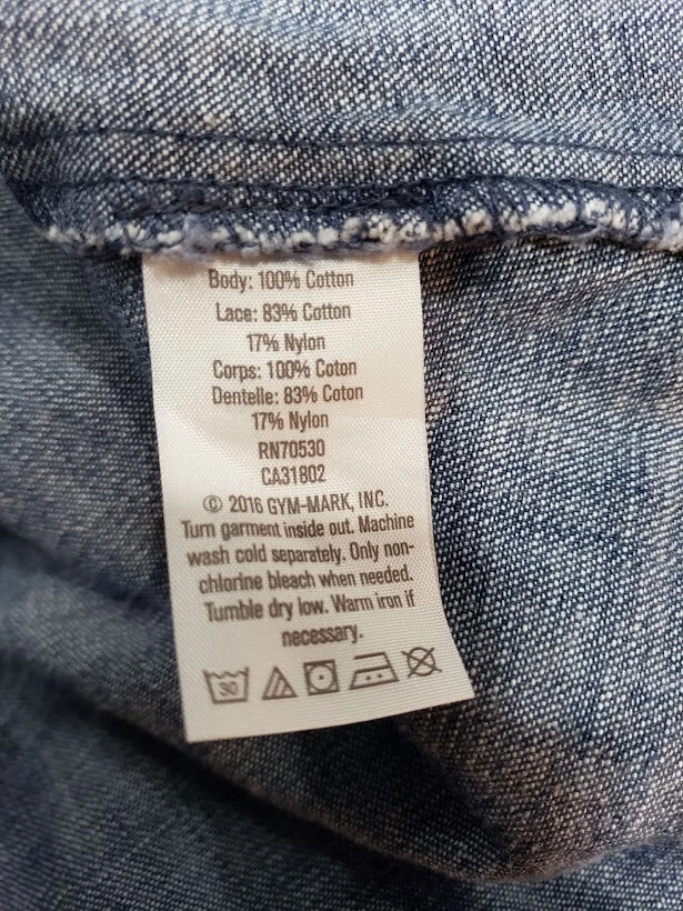 Vestido vaquero manga corta Crazy 8 niñas talla 14 botón delantero Foto 4 de 4