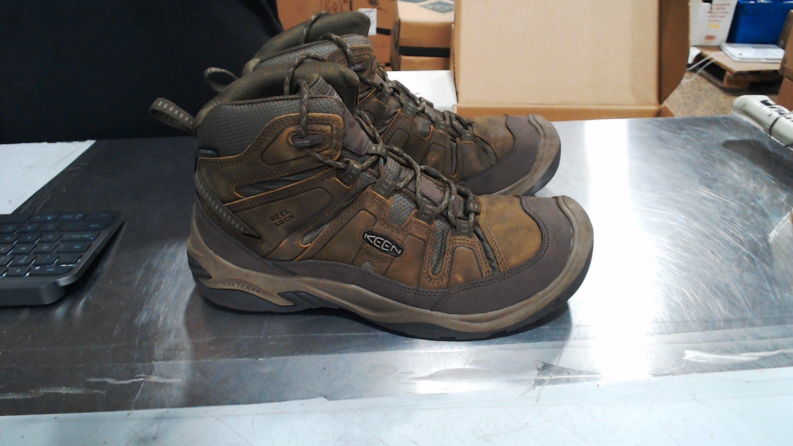 Come Nuovo_KEEN Uomo Circadia Media Altezza Comodo Acqua_Bisonte Brindle_10 5