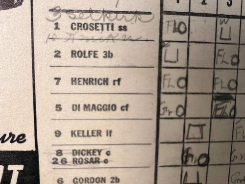 4 Aug. 1940 Cleveland Indians Program vs Yankees Bob Feller Career Win #73 - Picture 6 of 10