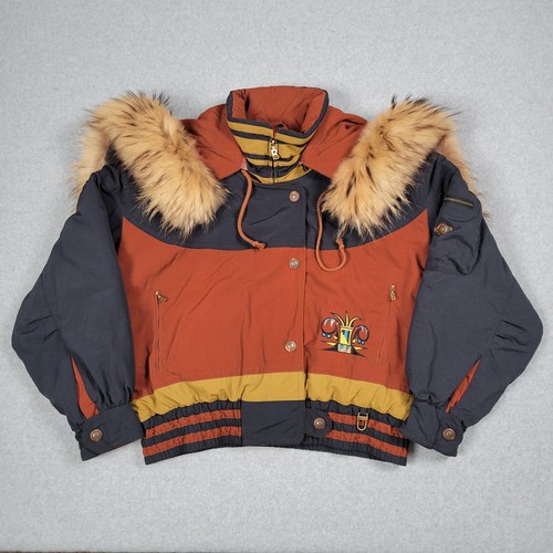 Bogner Jacket Womens 12 Colorblock Vintage Ski Embroidered Made in USA 90s Y2K - Picture 9 of 18