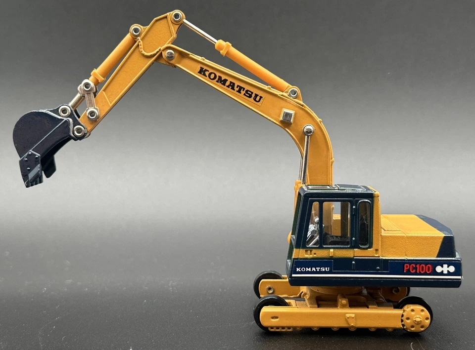 Komatsu PC100 Excavator Power Shovel Diecast 1:48 Scale Shinsei Japan 613 - Image 3 of 4