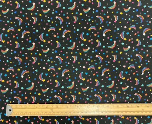 Tela de algodón espacial galaxia astronauta planetas universo estrella nave mosaico - Imagen 29 de 35