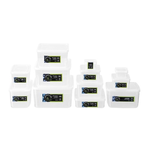 2x Lemon & Lime Keep Fresh 11.5L/36x14cm Rectangle Food Container Storage Clear - Picture 5 of 6
