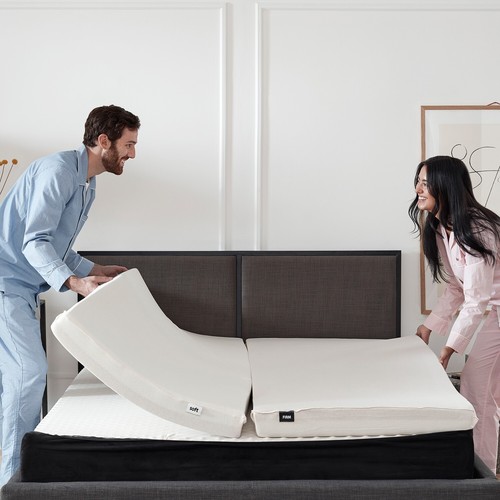 Adjustable Massage Bed Frame Base & Optional Mattress, Remote, USB Ports, LED - Picture 7 of 38