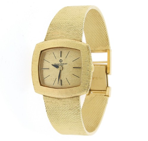BAUME MERCIER GENEVE Da Uomo Donna Vintage Orologio d'oro giallo 14K | eBay