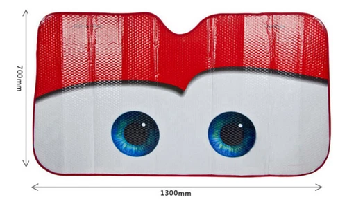 Hot Pixar Cars Lightning Front Car Windshield Sun Shade red - Picture 2 of 5